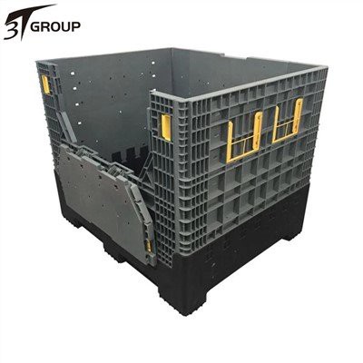 Samanbrjótanlegur bretti kassi úr plasti