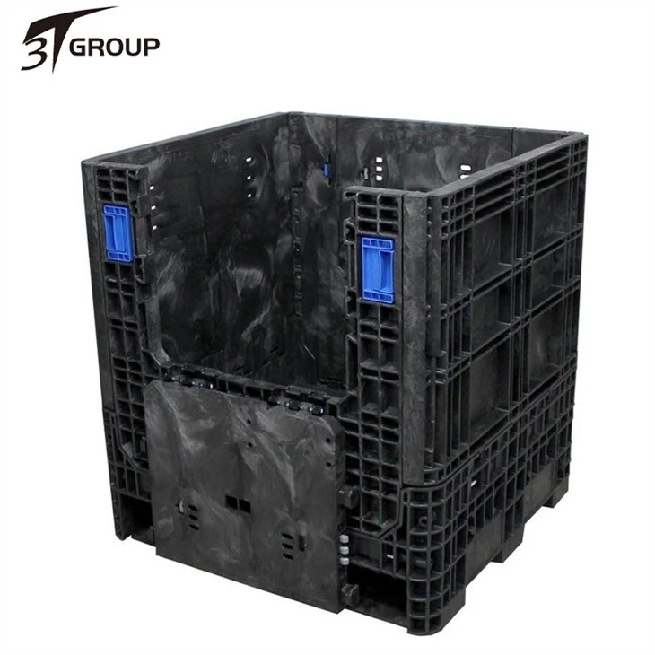 30 x 32 x 34 Heavy-Duty Collapsible Bulk Container 2 Doors factory